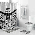 New Zealand Football Custom Bathroom Set All White Fern Go Champions - Aussie Hoodie