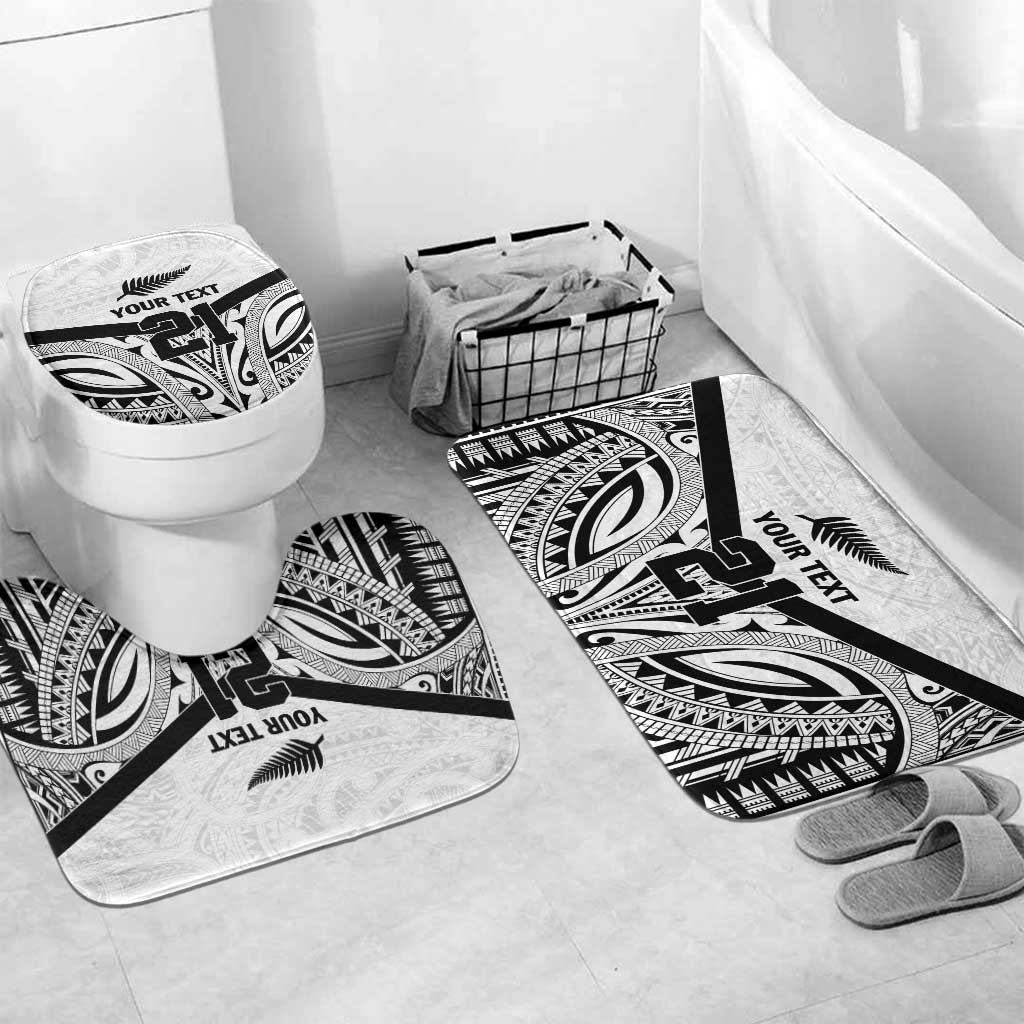 New Zealand Football Custom Bathroom Set All White Fern Go Champions - Aussie Hoodie