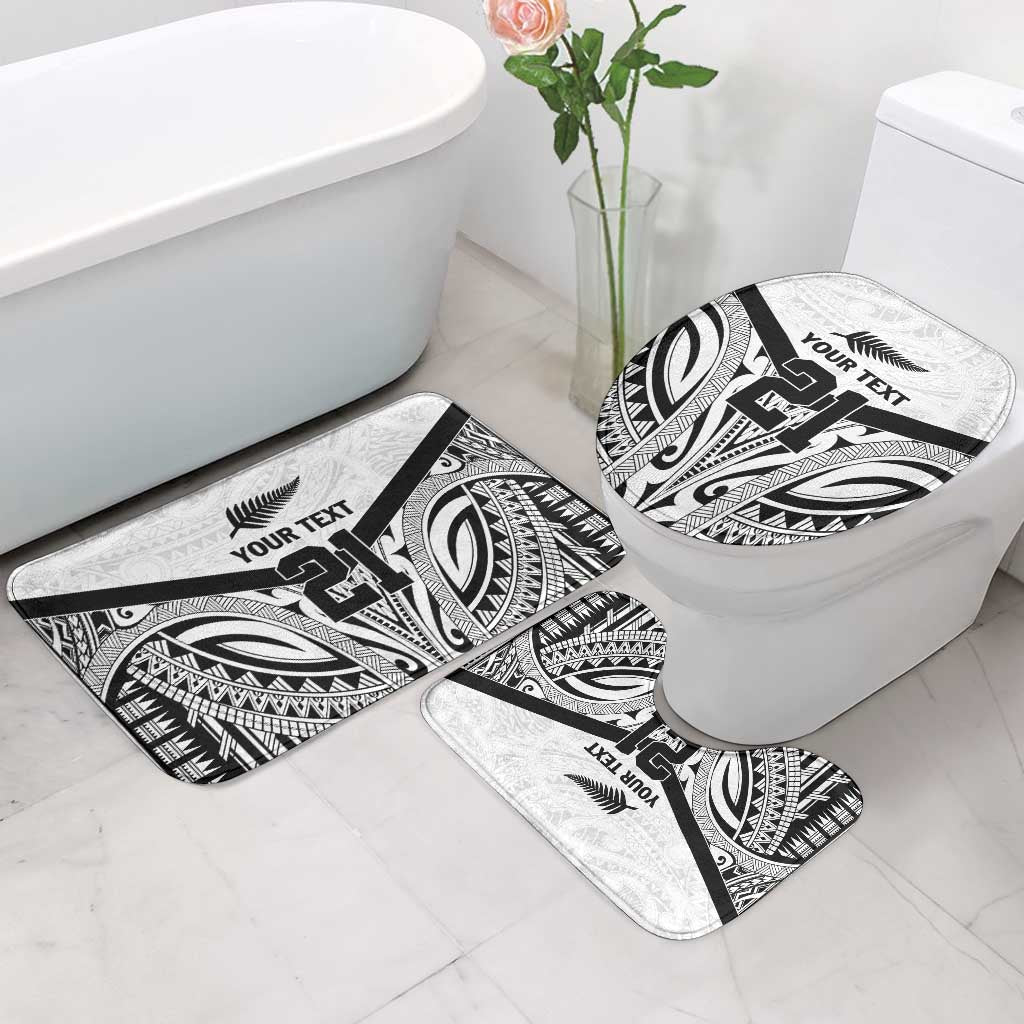 New Zealand Football Custom Bathroom Set All White Fern Go Champions - Aussie Hoodie