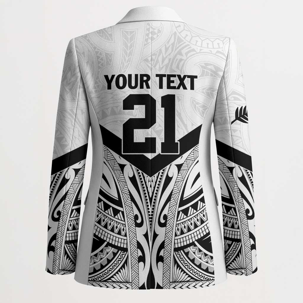 New Zealand Football Custom Blazer All White Fern Go Champions - Aussie Hoodie