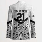 New Zealand Football Custom Blazer All White Fern Go Champions - Aussie Hoodie