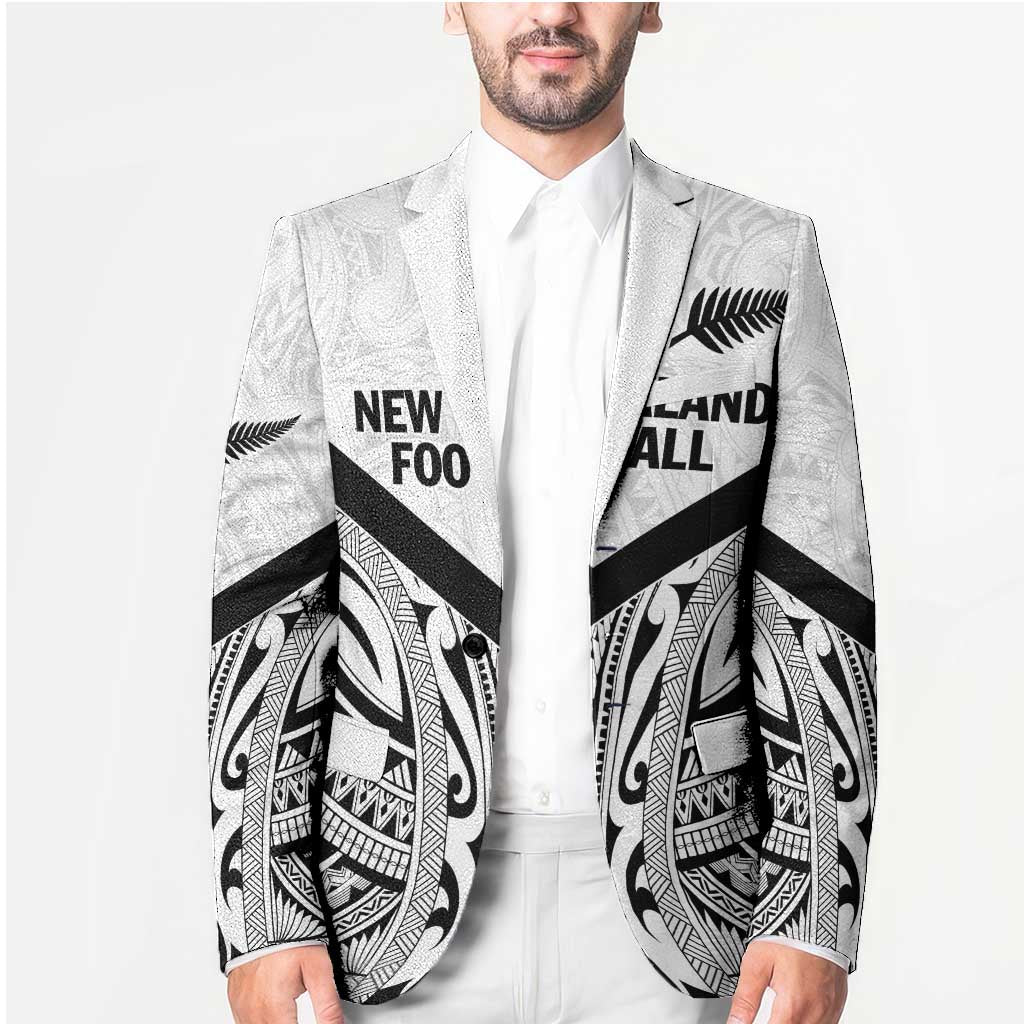 New Zealand Football Custom Blazer All White Fern Go Champions - Aussie Hoodie