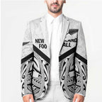 New Zealand Football Custom Blazer All White Fern Go Champions - Aussie Hoodie