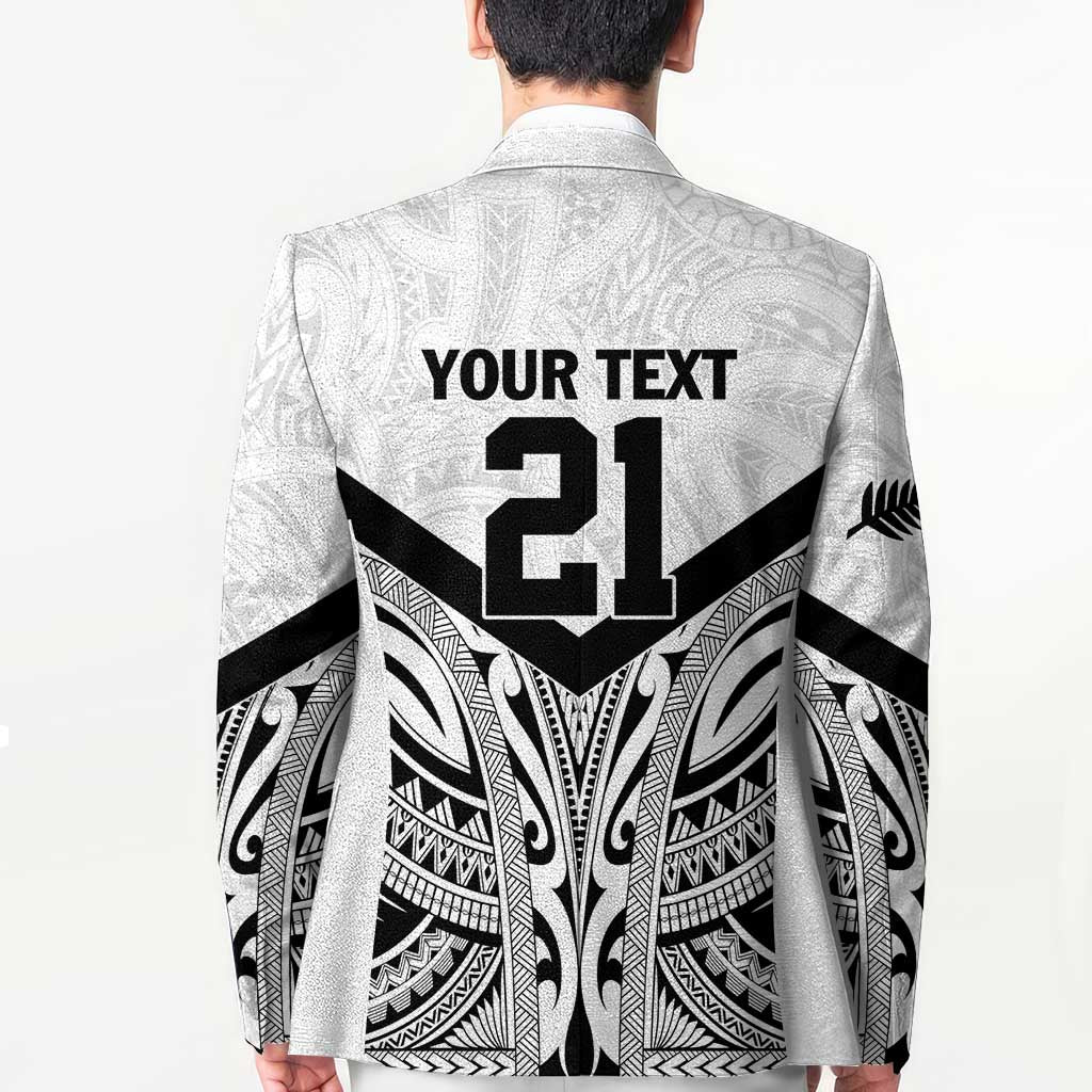 New Zealand Football Custom Blazer All White Fern Go Champions - Aussie Hoodie