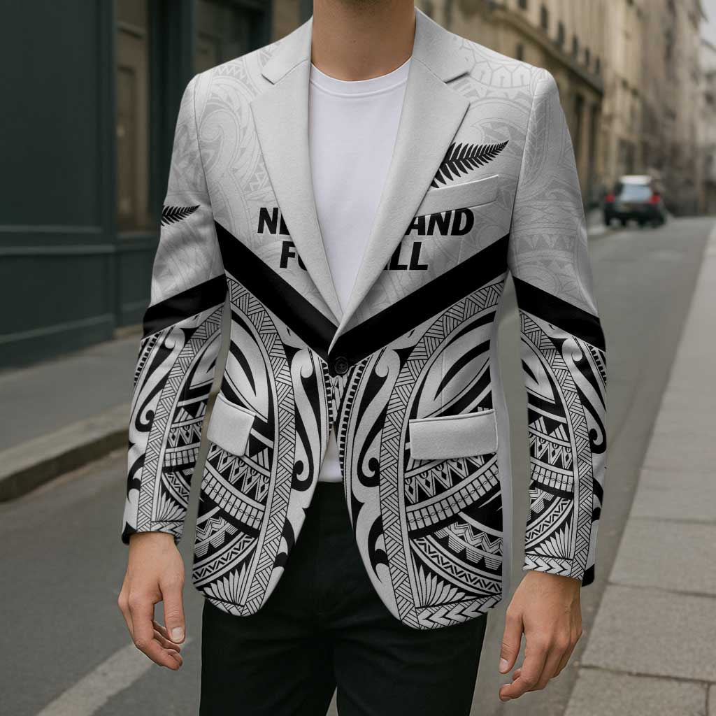 New Zealand Football Custom Blazer All White Fern Go Champions - Aussie Hoodie