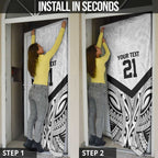 New Zealand Football Custom Door Cover All White Fern Go Champions - Aussie Hoodie