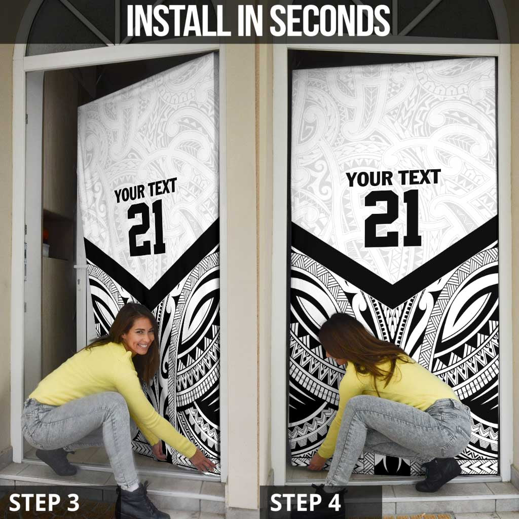 New Zealand Football Custom Door Cover All White Fern Go Champions - Aussie Hoodie