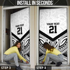 New Zealand Football Custom Door Cover All White Fern Go Champions - Aussie Hoodie