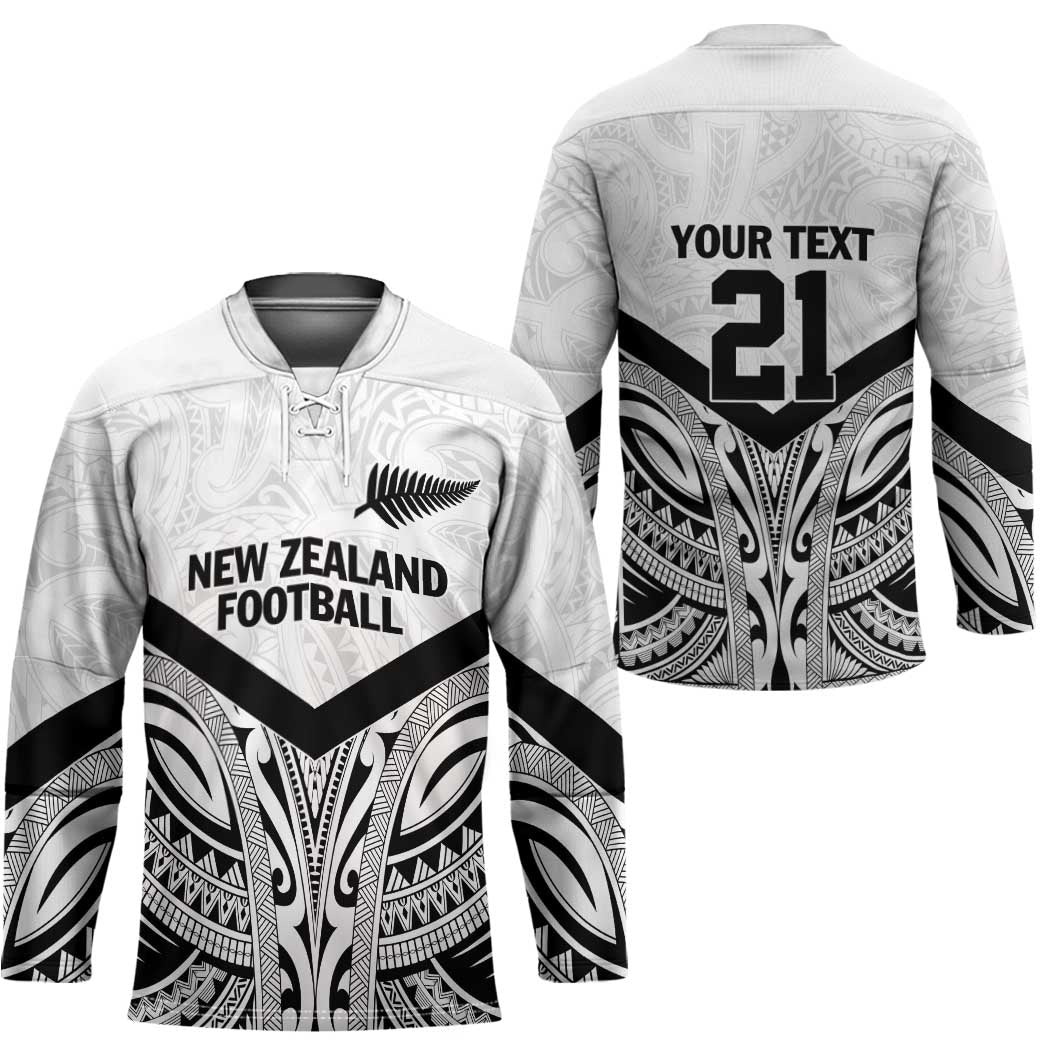 New Zealand Football Custom Hockey Jersey All White Fern Go Champions - Aussie Hoodie