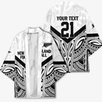 New Zealand Football Custom Kimono All White Fern Go Champions - Aussie Hoodie