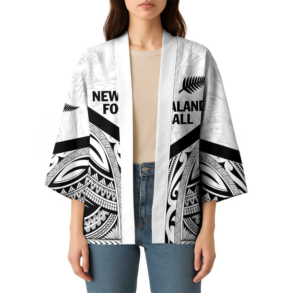 New Zealand Football Custom Kimono All White Fern Go Champions - Aussie Hoodie