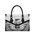New Zealand Football Custom Leather Bag All White Fern Go Champions - Aussie Hoodie