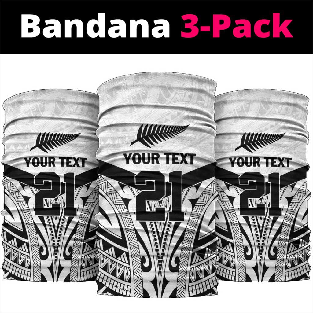 New Zealand Football Custom Neck Gaiter All White Fern Go Champions - Aussie Hoodie