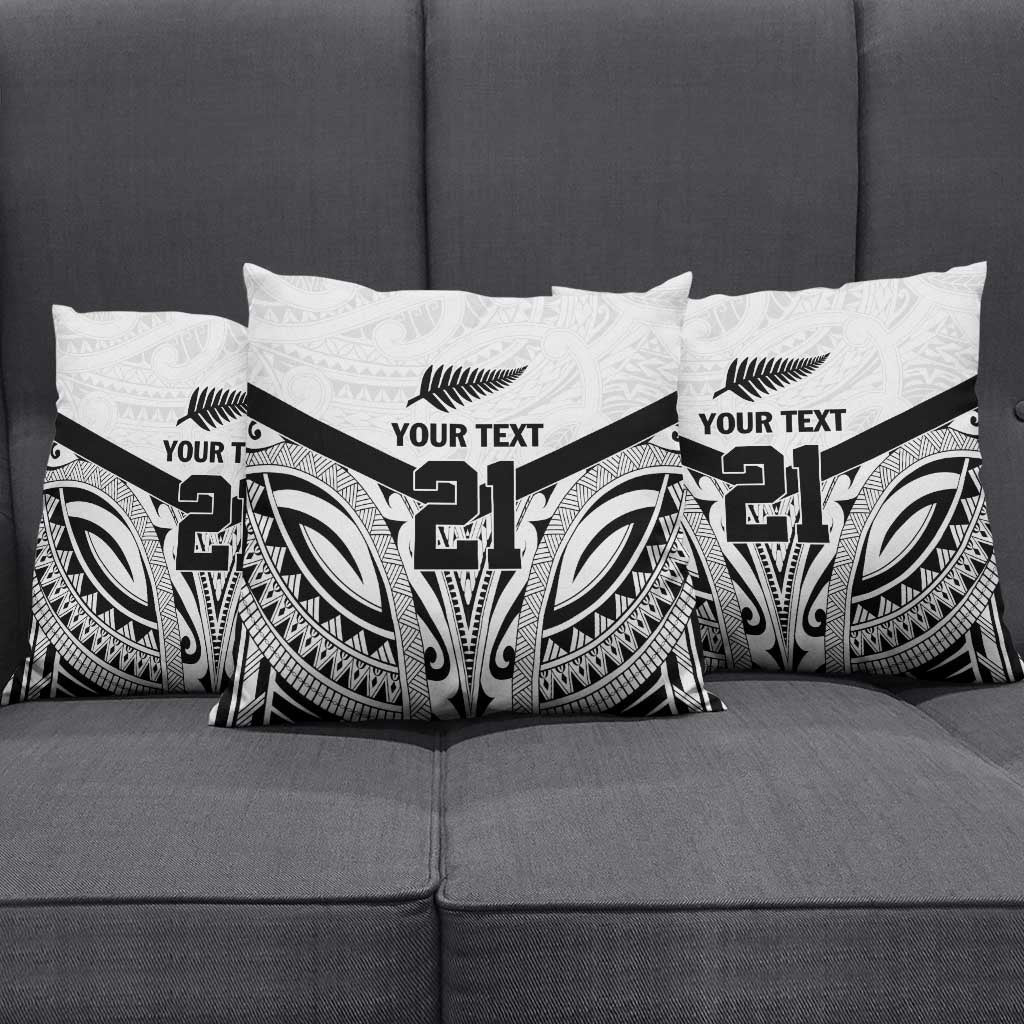 New Zealand Football Custom Pillow Cover All White Fern Go Champions - Aussie Hoodie