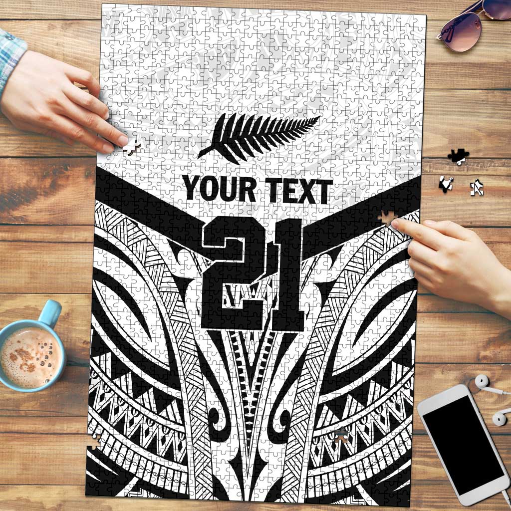 New Zealand Football Custom Puzzle All White Fern Go Champions - Aussie Hoodie