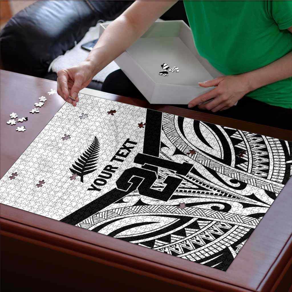 New Zealand Football Custom Puzzle All White Fern Go Champions - Aussie Hoodie