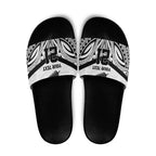 New Zealand Football Custom Slide Sandals All White Fern Go Champions - Aussie Hoodie