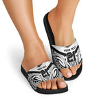New Zealand Football Custom Slide Sandals All White Fern Go Champions - Aussie Hoodie
