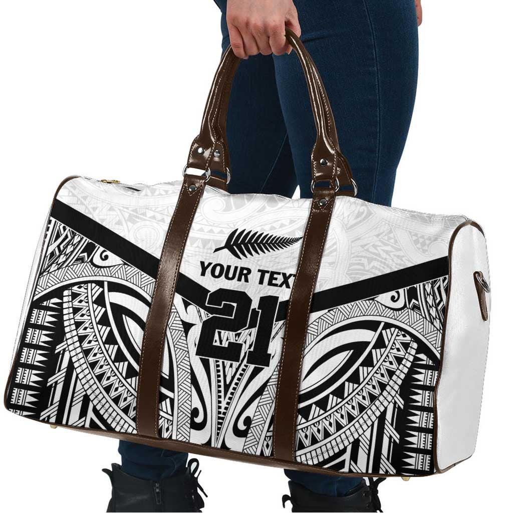 New Zealand Football Custom Travel Bag All White Fern Go Champions - Aussie Hoodie