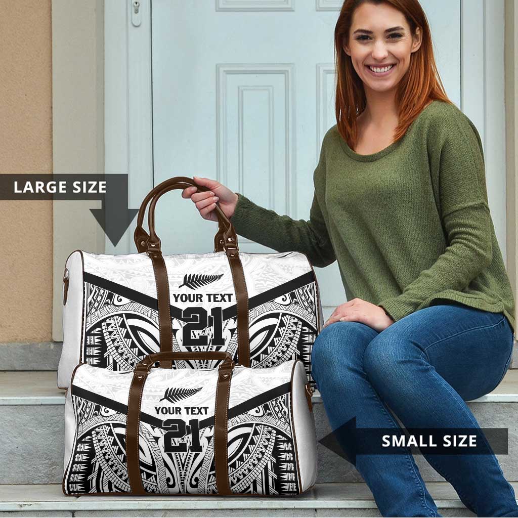 New Zealand Football Custom Travel Bag All White Fern Go Champions - Aussie Hoodie