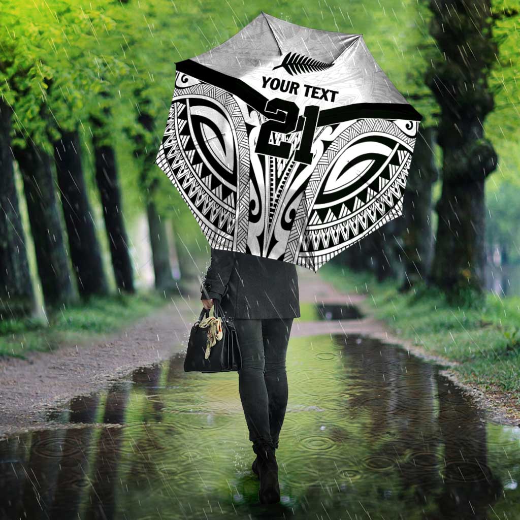 New Zealand Football Custom Umbrella All White Fern Go Champions - Aussie Hoodie