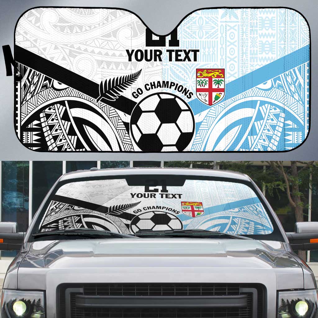 New Zealand-Fiji Football Custom Auto Sun Shade Together Go Champions - Aussie Hoodie