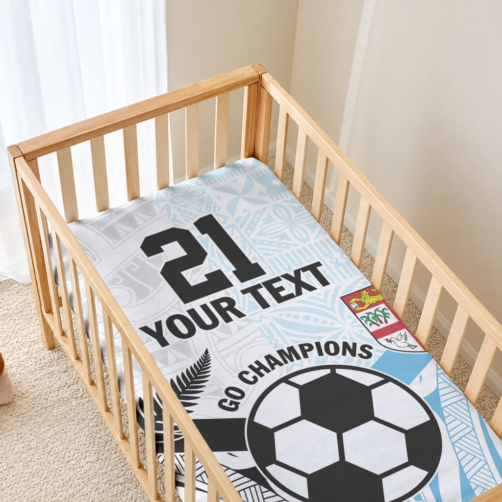 New Zealand-Fiji Football Custom Baby Bed Cover Together Go Champions