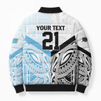 New Zealand-Fiji Football Custom Bomber Puffer Jacket Together Go Champions - Aussie Hoodie