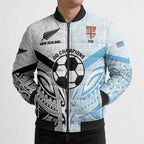 New Zealand-Fiji Football Custom Bomber Puffer Jacket Together Go Champions - Aussie Hoodie