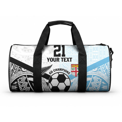 New Zealand-Fiji Football Custom Duffle Bag Together Go Champions