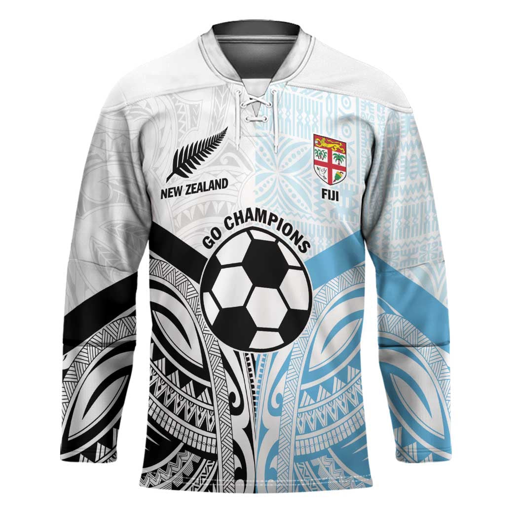 New Zealand-Fiji Football Custom Hockey Jersey Together Go Champions - Aussie Hoodie