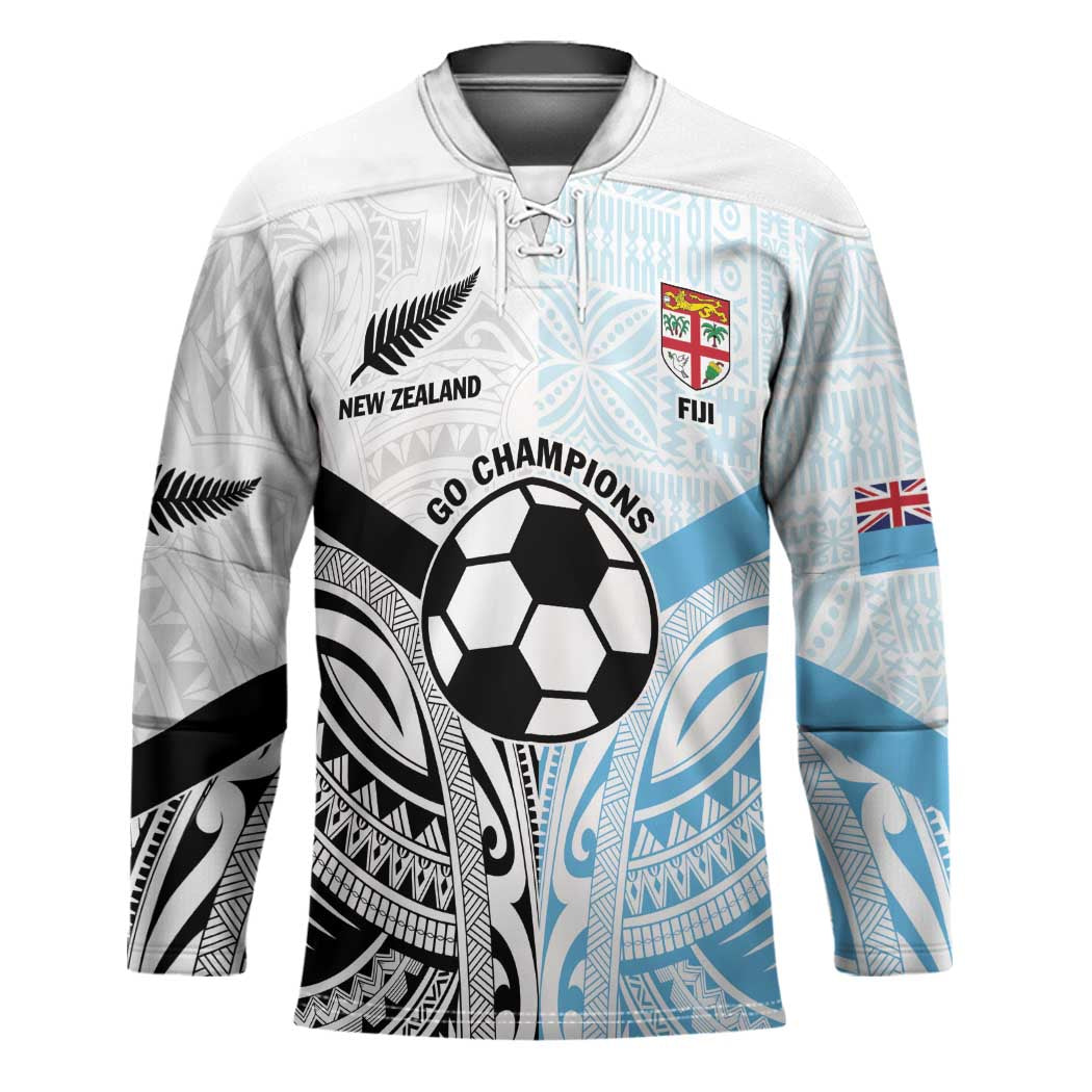 New Zealand-Fiji Football Custom Hockey Jersey Together Go Champions - Aussie Hoodie