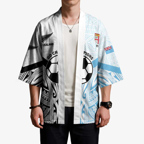 New Zealand-Fiji Football Custom Kimono Together Go Champions - Aussie Hoodie