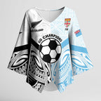 New Zealand-Fiji Football Custom Kimono Sleeve Blouse Together Go Champions - Aussie Hoodie