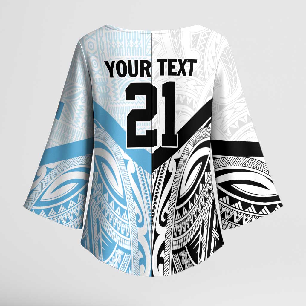 New Zealand-Fiji Football Custom Kimono Sleeve Blouse Together Go Champions - Aussie Hoodie