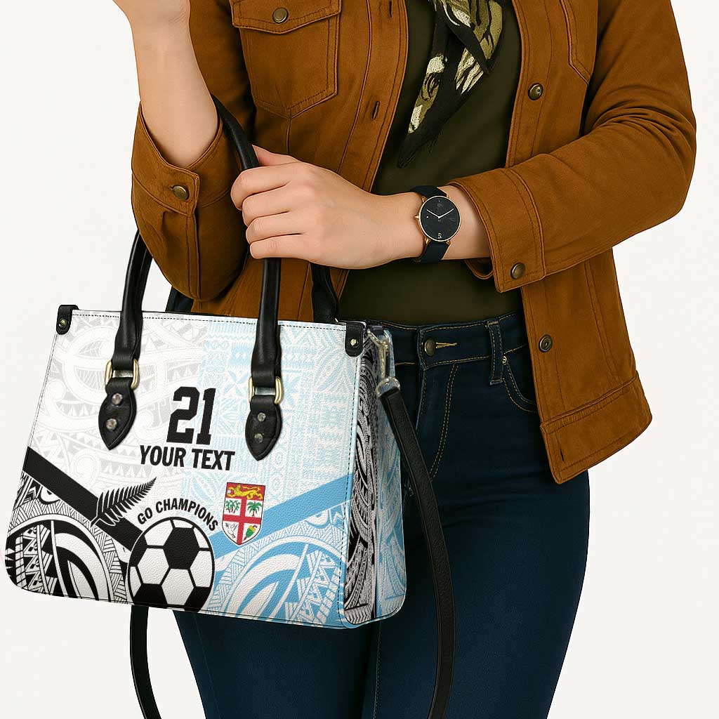 New Zealand-Fiji Football Custom Leather Bag Together Go Champions - Aussie Hoodie