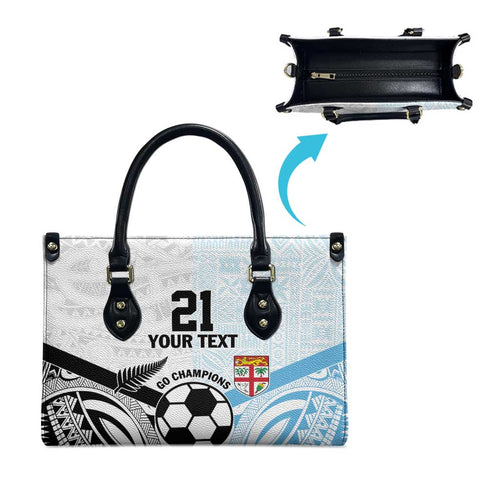 New Zealand-Fiji Football Custom Leather Bag Together Go Champions - Aussie Hoodie