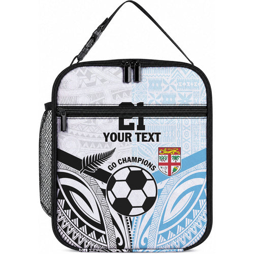 New Zealand-Fiji Football Custom Lunch Bag Together Go Champions