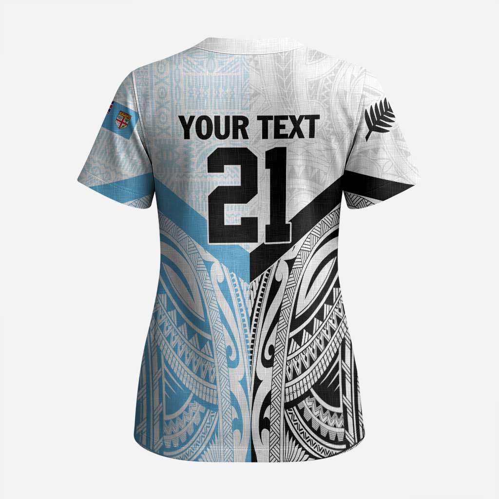 New Zealand-Fiji Football Custom Scrub Top Together Go Champions - Aussie Hoodie