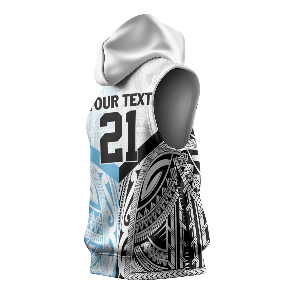 New Zealand-Fiji Football Custom Sleeveless Hoodie Together Go Champions - Aussie Hoodie