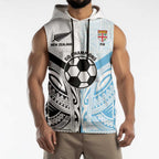 New Zealand-Fiji Football Custom Sleeveless Hoodie Together Go Champions - Aussie Hoodie