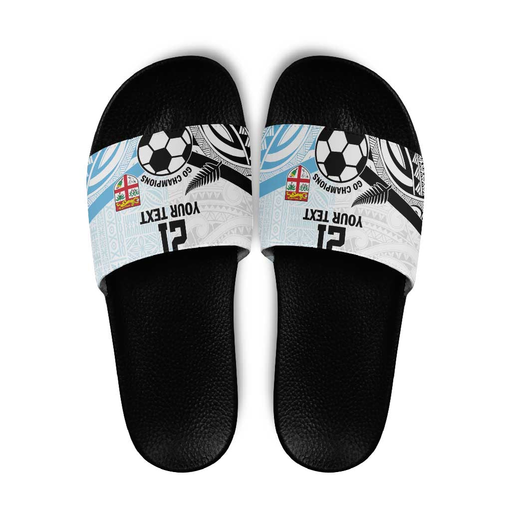 New Zealand-Fiji Football Custom Slide Sandals Together Go Champions - Aussie Hoodie
