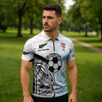 New Zealand-Fiji Football Custom Zipper Polo Shirt Together Go Champions - Aussie Hoodie