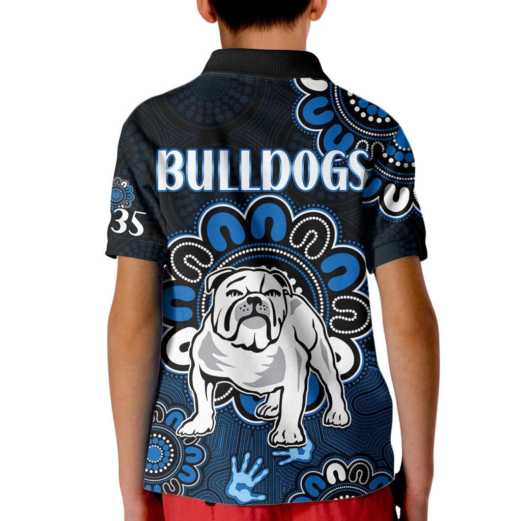 NRL Canterbury-Bankstown Bulldogs Rugby Berries 1935 Aboriginal No2 Kid Polo Shirt LT9