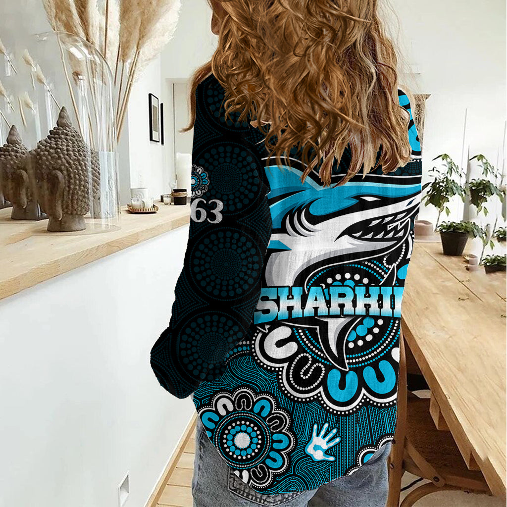 NRL Cronulla-Sutherland Sharks Rugby Sharkies 1963 Aboriginal Women Casual Shirt LT9
