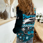 NRL Cronulla-Sutherland Sharks Rugby Sharkies 1963 Aboriginal Women Casual Shirt LT9