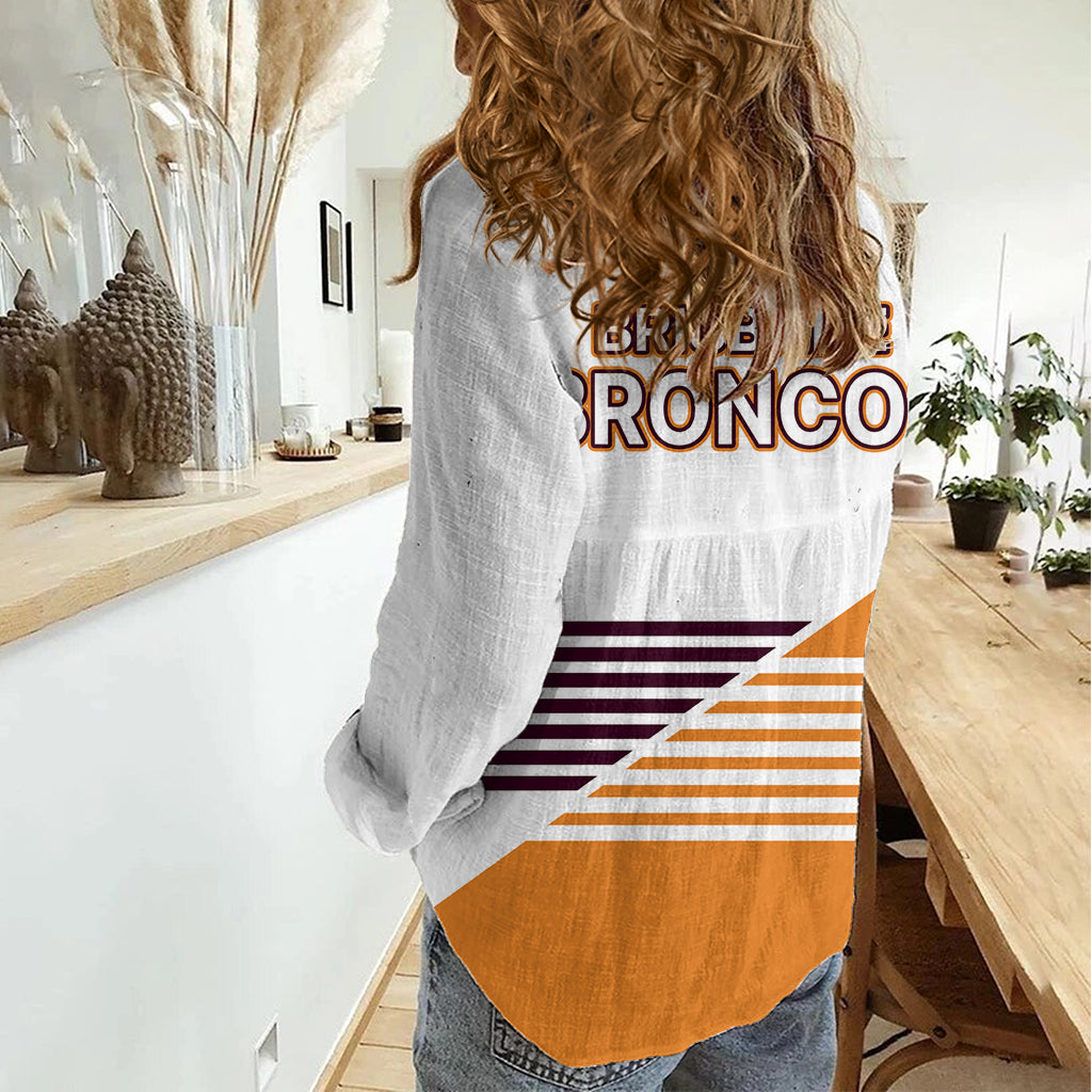 2023 Brisbane Broncos NRL Women Casual Shirt No1 LT9