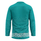 New Zealand Nurses Week Hockey Jersey Maori Kowhaiwhai Cyan Tribal