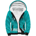 New Zealand Nurses Week Sherpa Hoodie Maori Kowhaiwhai Cyan Tribal