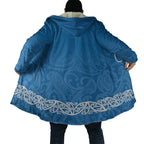 New Zealand Nurses Week Cloak Maori Kowhaiwhai Blue Tribal